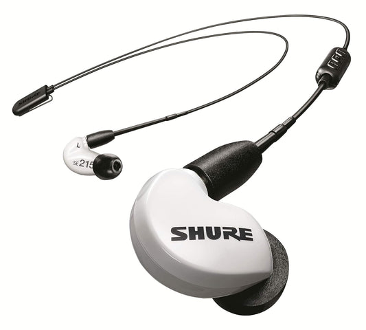 Shure SE215 Weiß abnehmbares Kabel mit 3,5mm Klinkenstecker