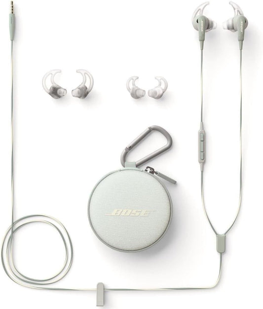 Bose SoundSport weiß Zubehör mit Transportetui und Ohreinsätzen