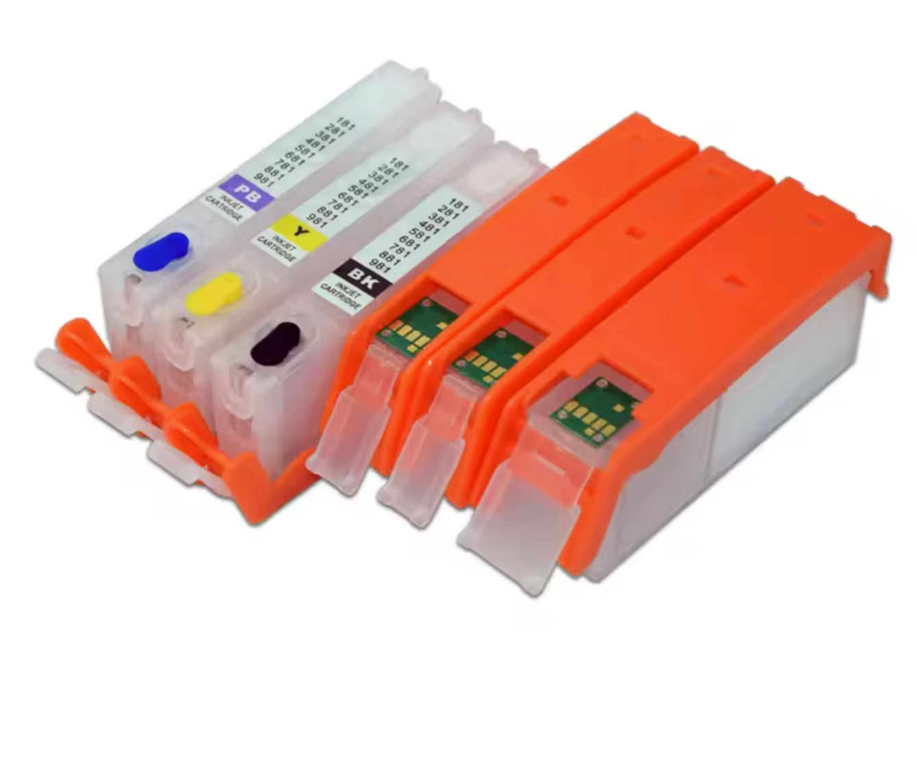 PGI-580 CLI-581 Nachfüllpatronen Canon in orange für Drucker Zubehör.