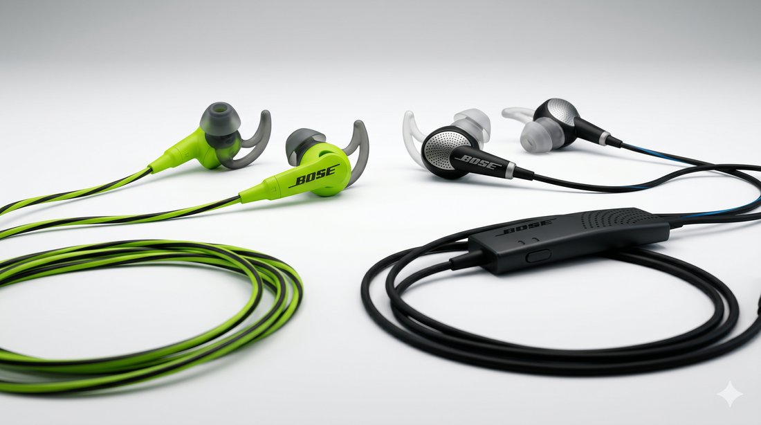Bose SoundSport & QC20: Warum Kabel-Kopfhörer unschlagbar sind