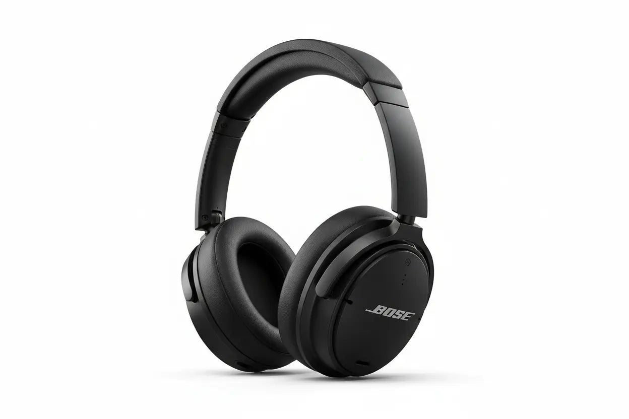 Premium Kopfhörer kaufen: Bose Kopfhörer in elegantem Schwarz, ideal für Musikliebhaber und Reisende.