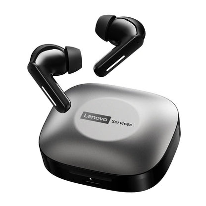 Lenovo LE209 TWS ANC In Ear Kopfhörer kabelloses Gaming- und Sport-Headset in Schwarz mit Bluetooth 6.0 und Ladecase.