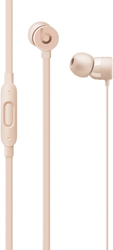urBeats3 In-Ear Sport Kopfhörer Gold Lightning mit Mikrofon und Fernbedienung Ansicht von Seiten.