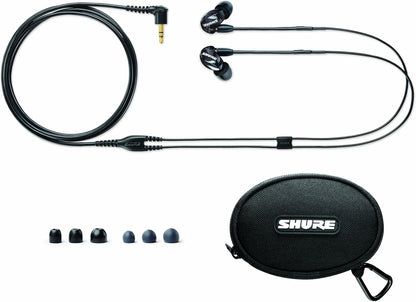 Shure SE215 Schwarz Zubehörset mit verschiedenen Ohrpassstücken