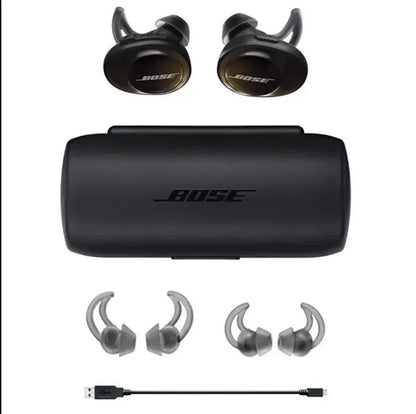 Bose SoundSport Free Kabellose Bluetooth In-Ear Sport Kopfhörer Schwarz IPX4 TWS Starker Bass Lange Akkulaufzeit Bose
