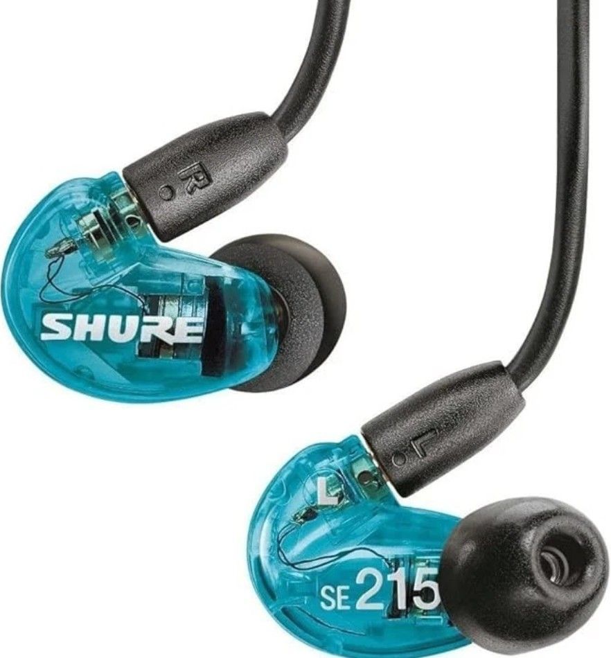 Shure SE215 Türkis mit abnehmbarem 3,5mm Klinken-Kabel