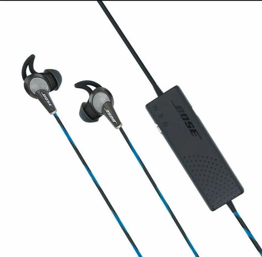Bose QuietComfort 20 Kopfhörer Schwarz mit Mikrofon und Steuerung