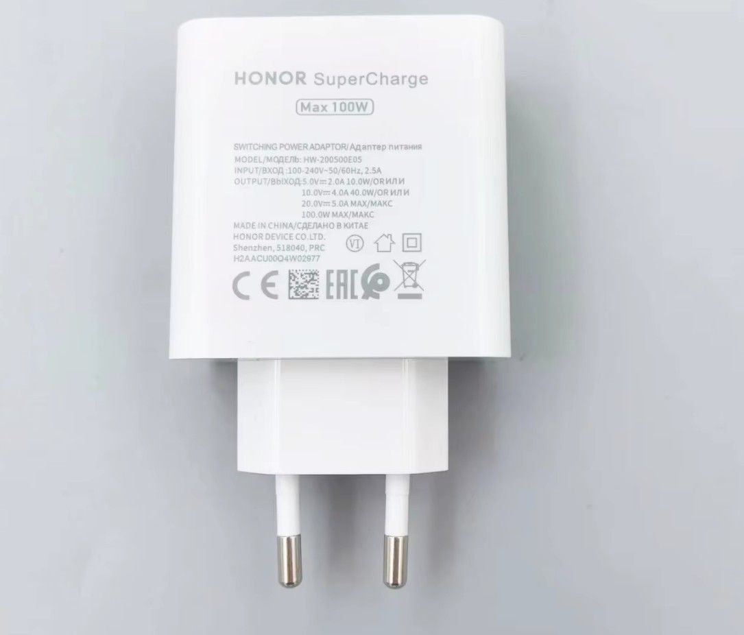 Original Honor 100W Schnellladegerät SuperCharge Netzteil USB-A Port Detailansicht