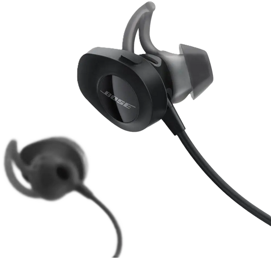Bose SoundSport Wireless In-Ear Kopfhörer für Sport Schwarz mit StayHear Ohrpolstern