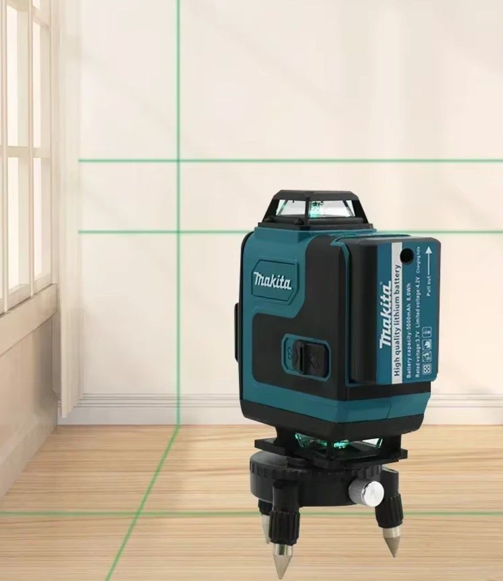 Makita 4D16 360° Kreuzlinienlaser grün selbstnivellierend 30 m horizontal & vertikal
OHNE AKKU | 30 m Reichweite (50 m mit Empfänger) und robustes Gehäuse
