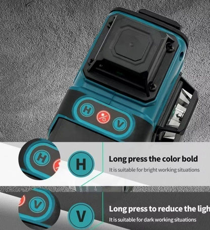 Makita 4D16 360° Kreuzlinienlaser grün selbstnivellierend 30 m horizontal & vertikal
OHNE AKKU | 30 m Reichweite (50 m mit Empfänger) und robustes Gehäuse
