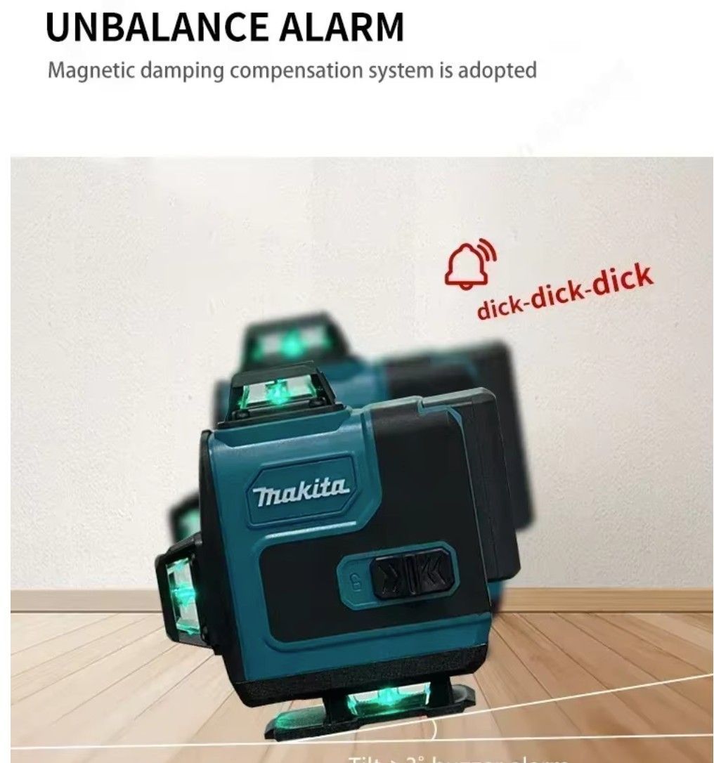 Makita 4D16 360° Kreuzlinienlaser grün selbstnivellierend 30 m horizontal & vertikal
OHNE AKKU | 30 m Reichweite (50 m mit Empfänger) und robustes Gehäuse
