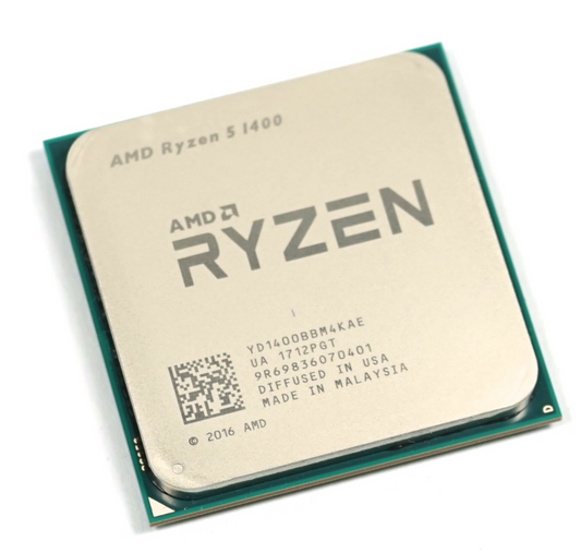 AMD Ryzen 3 1200 3,1 GHz 65Watt TDP Quad-Core Prozessor AM4 Draufsicht