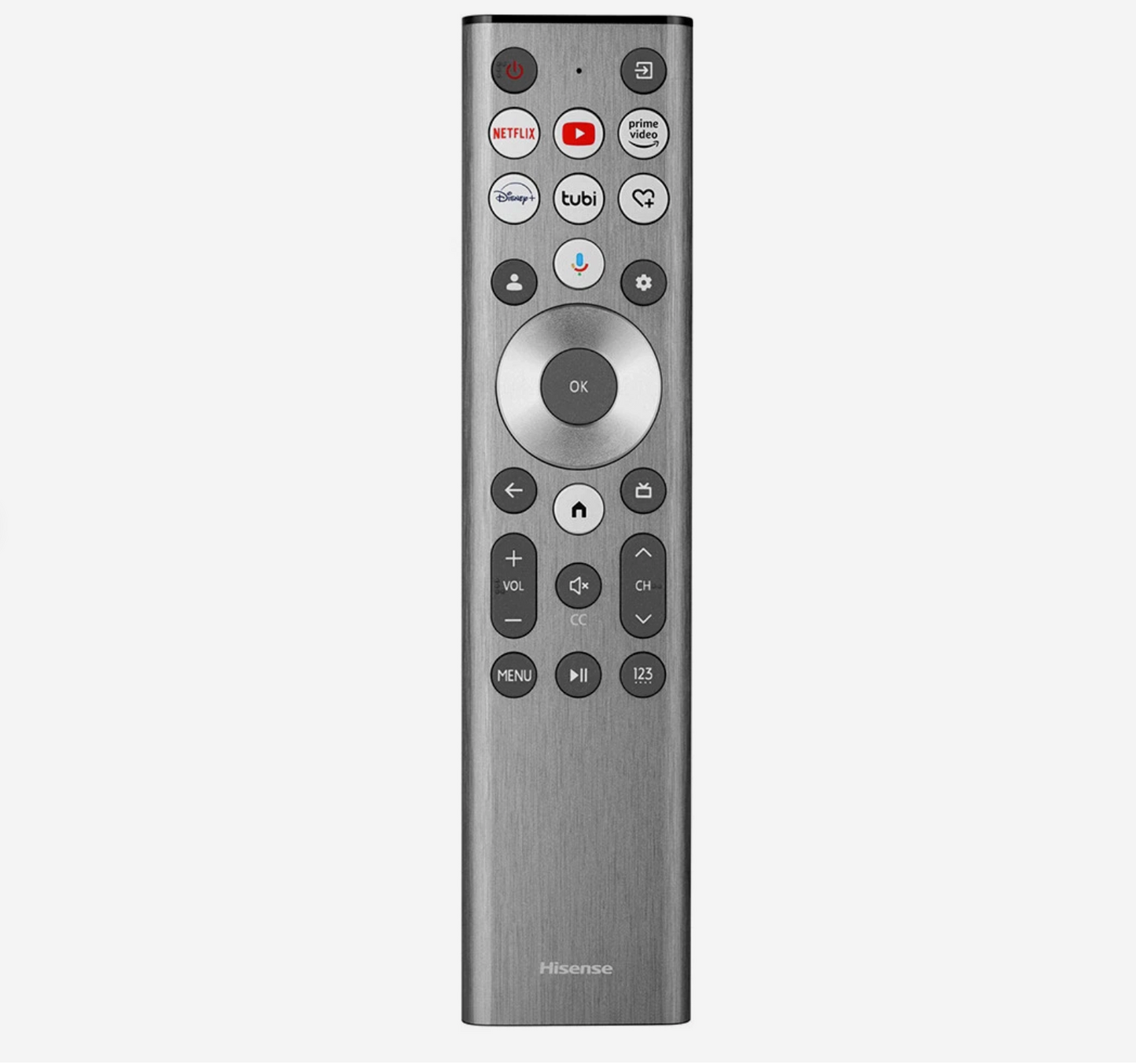 Original Hisense ERF6A80 Voice TV Fernbedienung ist die ideale Ergänzung für Ihren Hisense 4K Smart TV der Class A7 und U8 Serie.