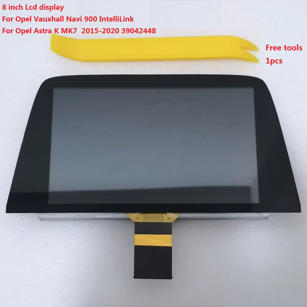 Original Opel Astra K Display 39042448 Frontansicht 8 Zoll