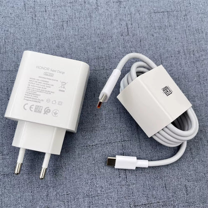 Honor 66W SuperCharge Dual Port Ladegerät mit USB-A und USB-C Ports