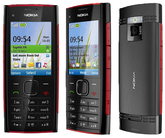 Nokia X2-00 Tastatur Handy Bluetooth FM JAVA 5 MP Schwarz Rot Musik Detox 
Musik, telefonieren und Stabilität - Ideal für digital Detox oder Einsteiger!