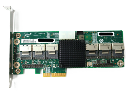 Intel RES2SV240 SAS Expander RAID Karte 24 Port 6G SATA Server Adapter in klarem Verpackung.
