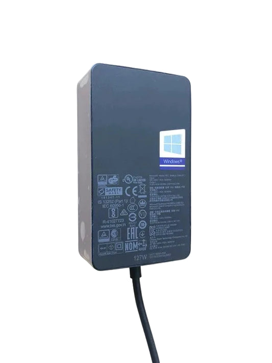Original Microsoft Surface 127W Power Adapter (Model 1932) mit Surface Connect Stecker und USB-Ladebuchse für Höchstleistung.