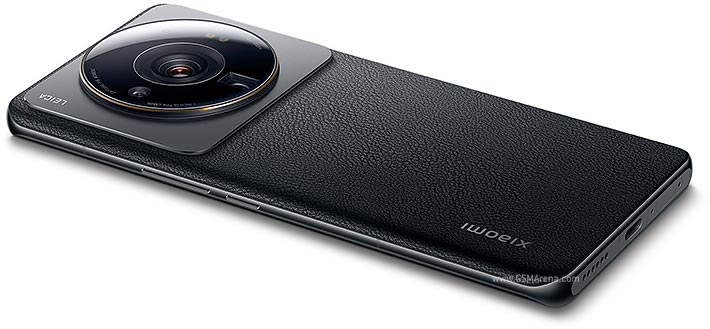 Xiaomi 12S Ultra 256GB Schwarz mit 50 MP Leica Kamera auf der Rückseite, elegante Lederstruktur